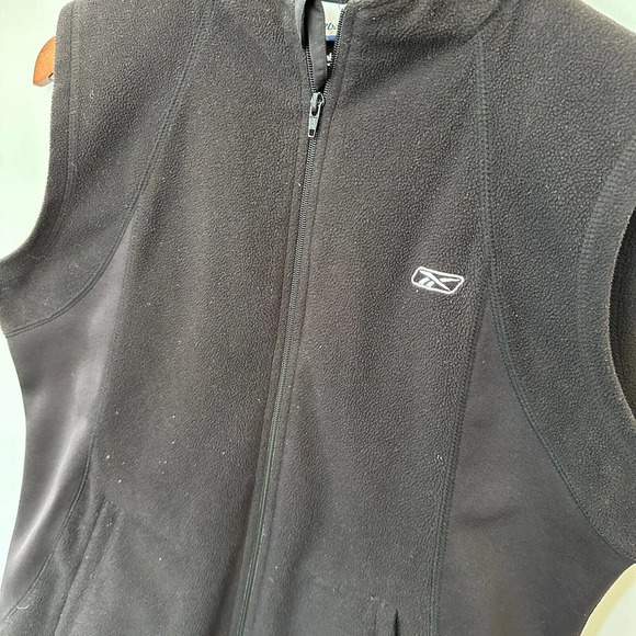 Reebok Womens Full Zip Activewear Black Vest Ladies Large Vintage Sleeveless - Picture 4 of 9